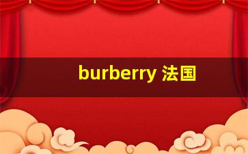 burberry 法国